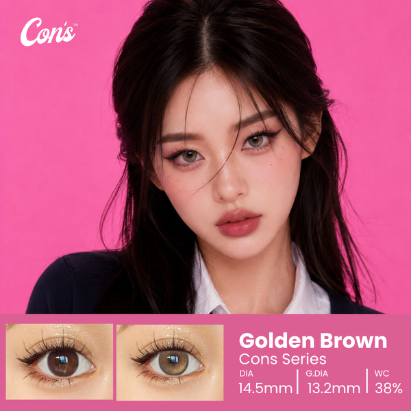 Gloria Golden Brown 14.5mm, 3 Month 2 Pcs