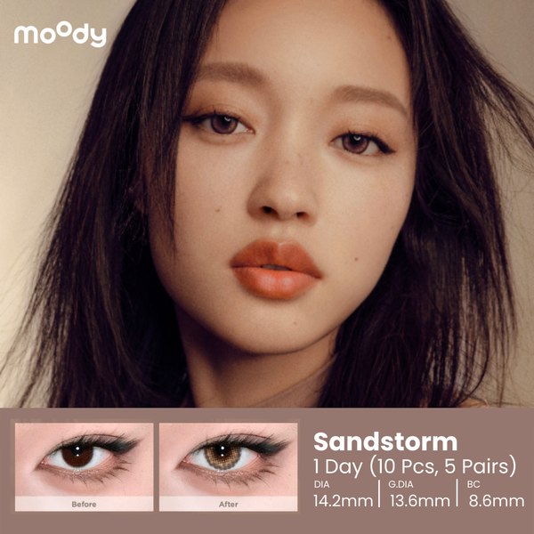 Moody Sandstorm 1 Day, 10pcs ;14.2mm