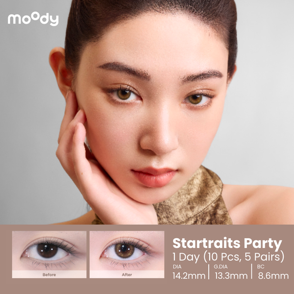 Moody Startrails Party 1 Day, 10pcs ;14.2mm