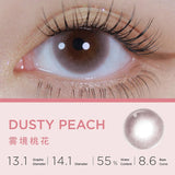 Moody Dusty Peach 1 Day, 10pcs ; 14.1mm