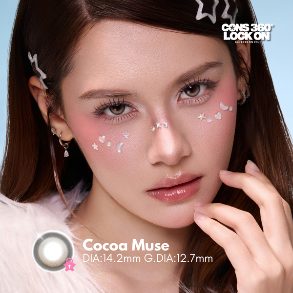 CONS [Weighted] Cocoa Muse 14.2mm, 1 Month 2Pcs