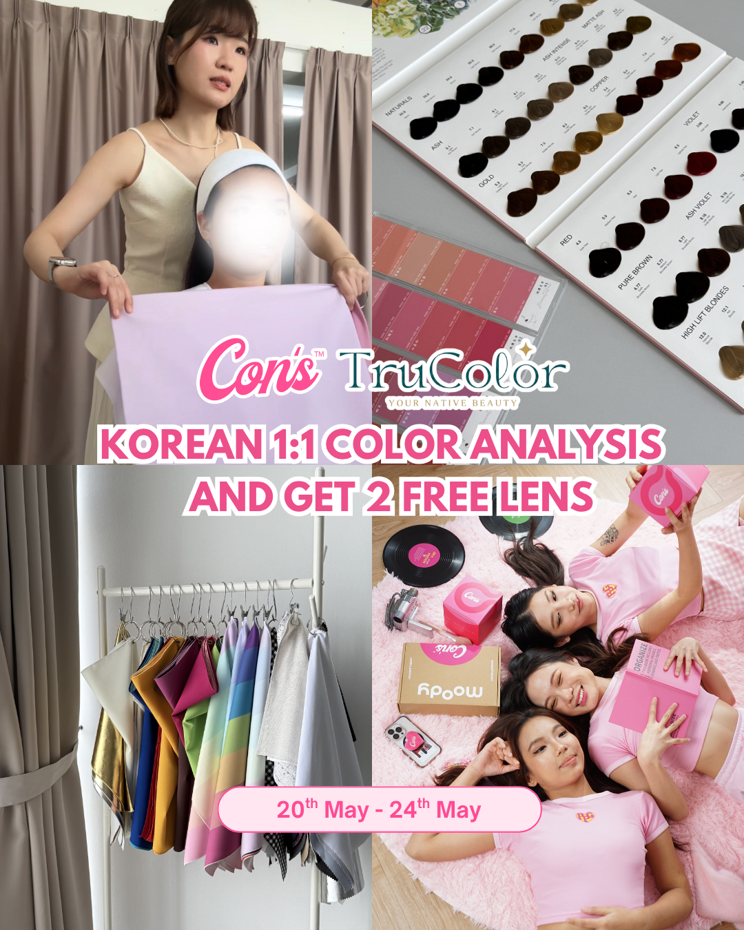 CONSMY 1:1 Korean personalised colour analysis appointment — find your best contact lens colour in Malaysia