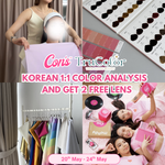 CONSMY 1:1 Korean personalised colour analysis appointment — find your best contact lens colour in Malaysia