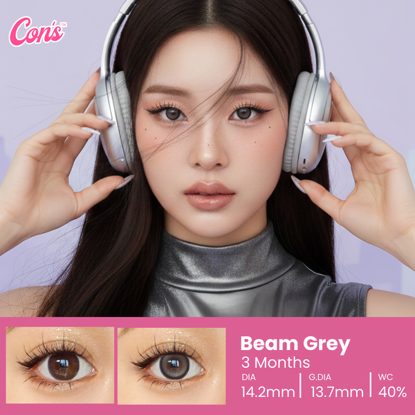 Gloria Beam Grey 14.2mm, 3 Month 2Pcs