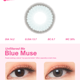 Chapters Blue Muse 14.2mm, 1 Month 2Pcs