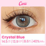 Gloria Crystal Blue 14.5mm, 3 Month 2 Pcs