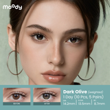 Moody Dark Olive, 14.2mm (1 Day)