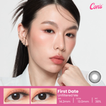 CONSMY Chapters First Date 14.2mm Korean contact lenses — warm honey caramel brown romantic enlarging look for date night