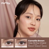 Moody Camellia Brown 1 Day, 10pcs ;14.2mm