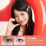 Moody Cute Babe 1 Day, 10pcs ;14.5mm
