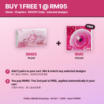 Buy 1 Free 1 @ RM95: add 2 pairs, 2nd pair free