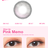 Chapters Pink Memo 14.2mm, 1 Month 2Pcs