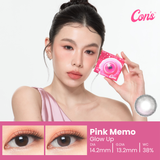 Chapters Pink Memo 14.2mm, 1 Month 2Pcs