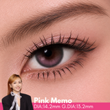 [GLADISH B1F1] Chapters Pink Memo 14.2mm, 1 Month 2Pcs