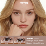 [Moody Weighted] Moody Amber, 13.8mm (1 Day)