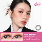 Chapters Solo Brown 14.2mm, 1 Month 2Pcs