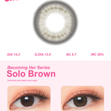 Chapters Solo Brown 14.2mm, 1 Month 2Pcs