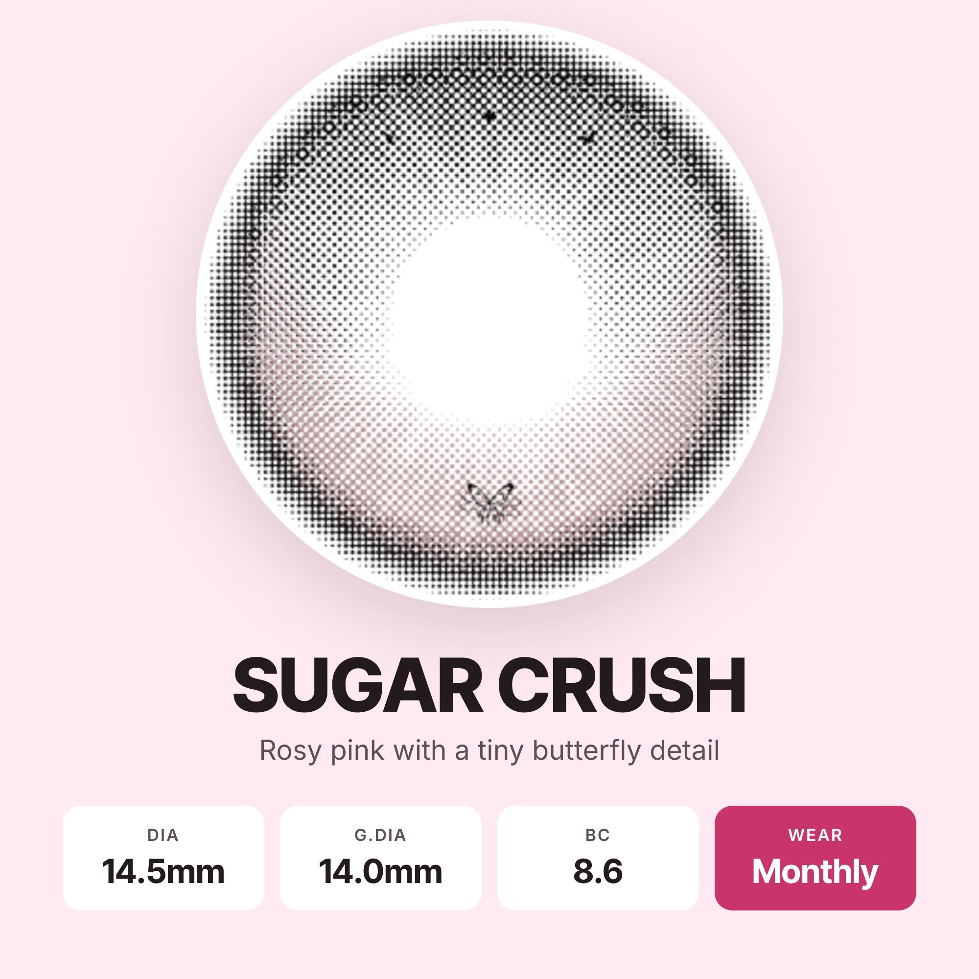 CONS [Weighted] Sugar Crush 14.5mm, 1 Month 2Pcs