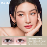 Moody Tender Brown 1 Day, 10pcs ; 14.2mm