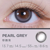 Moody Pearl Grey 1 Day, 10pcs ;14.5mm