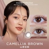 Moody Camellia Brown 1 Month ; 14.2mm