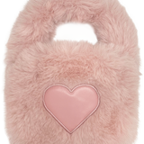 GWP Moody Denim Bag / Pouch Bag / Heart Shape Fluffy Bag