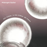 Moody Midnight Ballet 1 Day, 10pcs ;14.5mm